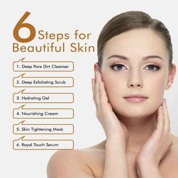 NutriGlow NATURAL'S Advanced Pro Formula Gold Kesar Facial Kit for Glowing Skin| Cleanup Kit for Radiant Shine| Helps Tighten Pores, 60gm - Image 2