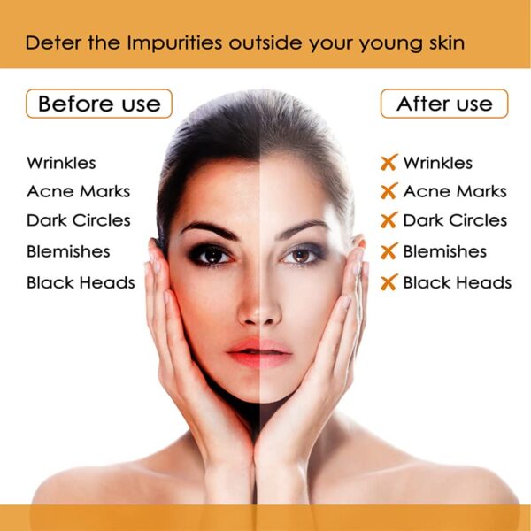 NutriGlow NATURAL'S Advanced Pro Formula Papaya Facial Kit for Glowing Skin Cleanup Kit for Even Skin Tone, 60gm - Image 2