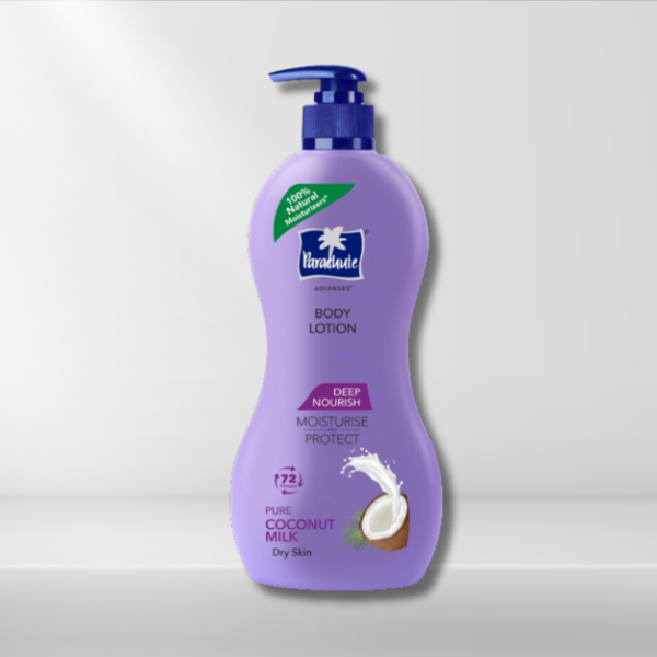 Parachute Advansed Deep Nourish Body Lotion for Women & Men, Dry Skin, 400ml | Pure Coconut Milk, 100% Natural, 72h Moisturisation
