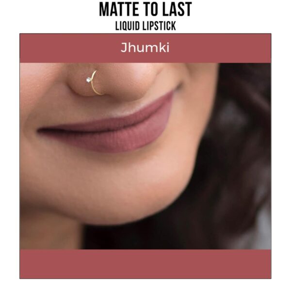 Nykaa Matte to Last Liquid Lipstick (14 Jhumki, Brown) - Image 4
